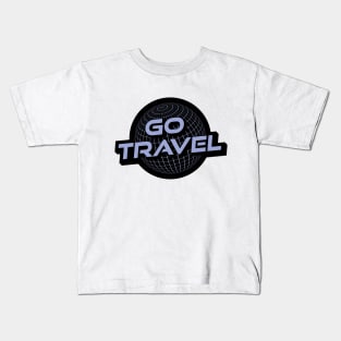 Go Travel Retro Y2K Wanderlust Graphic Kids T-Shirt